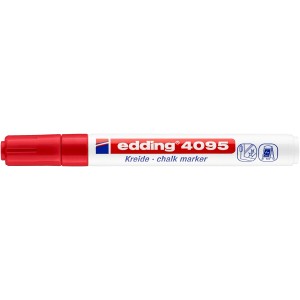 Piros Edding filctoll, 4095-ös kréta marker ablakra és táblára.