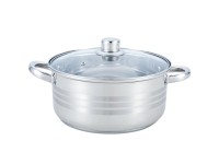 TOO KT-219 rozsdamentes fazék fedővel 28 cm  8,5 l
