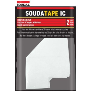 Soudal tömítőszalag belső sarkokhoz, 2 darab, fürdőszobai és zuhanyzós tömítéshez.