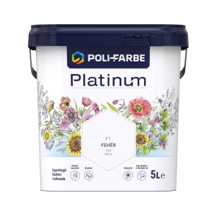 Poli - Farbe Platinum beltéri falfesték diszperziós Fehér matt 5 l