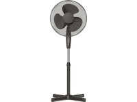 Álló ventilátor fekete 40 cm átmérő távirányítóval