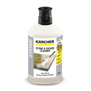 Kärcher 3 az 1-ben kő- és homlokzattisztító, 1 literes flakon magasnyomású mosókhoz.