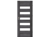 Keretes beltéri ajtólap Novara 10 Antracit 75 cm x 210 cm jobbos