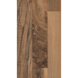7 mm-es Comfort Nussbaum Naturmatt Dunkel laminált padló fával mintázattal lakó- és kereskedelmi terekbe.