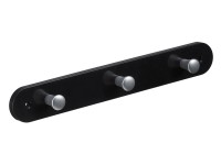 Hettich ruhafogas 3 akasztós 280 mm x 40 mm x 8 mm fekete műanyag Hettich ruhafogas 3 akasztós 280 mm x 40 mm x 8 mm fekete műanyag