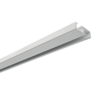 Fehér Gardinia alumínium függönysín, 1 pályás, 200 cm hosszú.