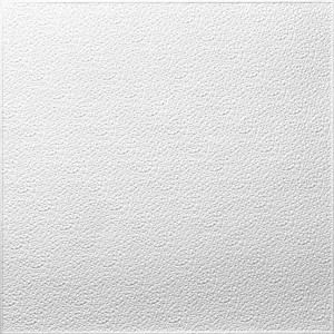 Fehér Turin mennyezeti lap, 50x50 cm, finom textúrával díszprofilokhoz és mennyezetekhez.