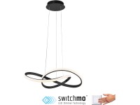 Just Light. Maria függőlámpa 1 izzós fekete 57 cm x 120 cm