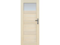 Radex beltéri ajtó Nefryt üveges balos borovi fenyő 90 cm x 210 cm