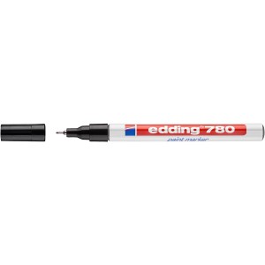 Edding 780 filctoll nyitott kupakkal.