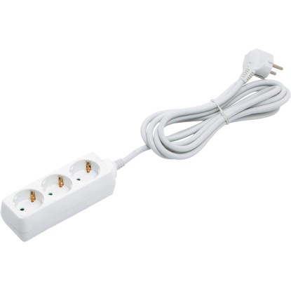 3 részes csatlakozóaljzat Fehér 3 m