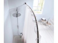 Kleine Wolke íves zuhanyfüggönyrúd 125 cm - 220 cm króm Kleine Wolke íves zuhanyfüggönyrúd 125 cm - 220 cm króm