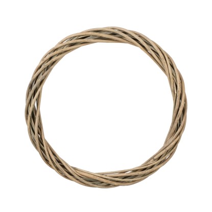 Mica Decorations fűzfa koszorú  4 cm x 35 cm átmérő Világosbarna