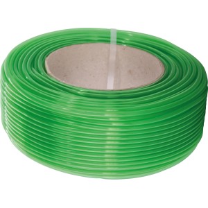 Feltekert zöld Fitt akvárium tömlő (Ø 4 mm) karton tekercsen.
