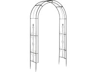 Rózsaív fém 240 cm fekete Rózsaív fém 240 cm fekete
