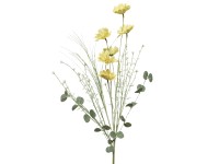Művirág dália 65 cm halványsárga