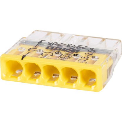 Wago vezetékösszekötő kapocs 5-pólusú 10 darab