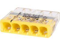 Wago vezetékösszekötő kapocs 5-pólusú 10 darab Wago vezetékösszekötő kapocs 5-pólusú 10 darab