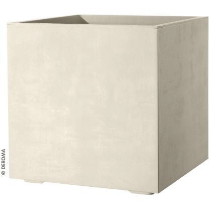 Deroma Cubo Millennium virágcserép 39 cm x 39 cm x 39 cm gyöngyfehér