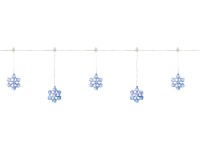 LED fényfüzér hópelyhekkel 1,2 kék LED fényfüzér hópelyhekkel 1,2 kék