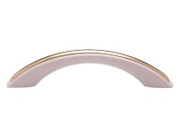 Bútorfogantyú SM 592-124 96 fehér-arany