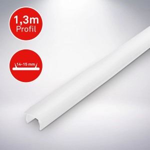 Fehér Briloner diffúzor sín, 1,3 m hosszú, panelekhez a helyiség akusztikájának optimalizálásához.