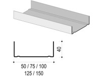 Knauf UW Profil 100 mm x 40 mm 4 m Knauf UW Profil 100 mm x 40 mm 4 m
