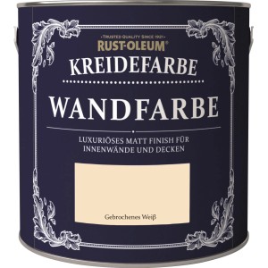Doboz Rust-Oleum krétafesték falfesték Tört fehér, matt felület beltérre.