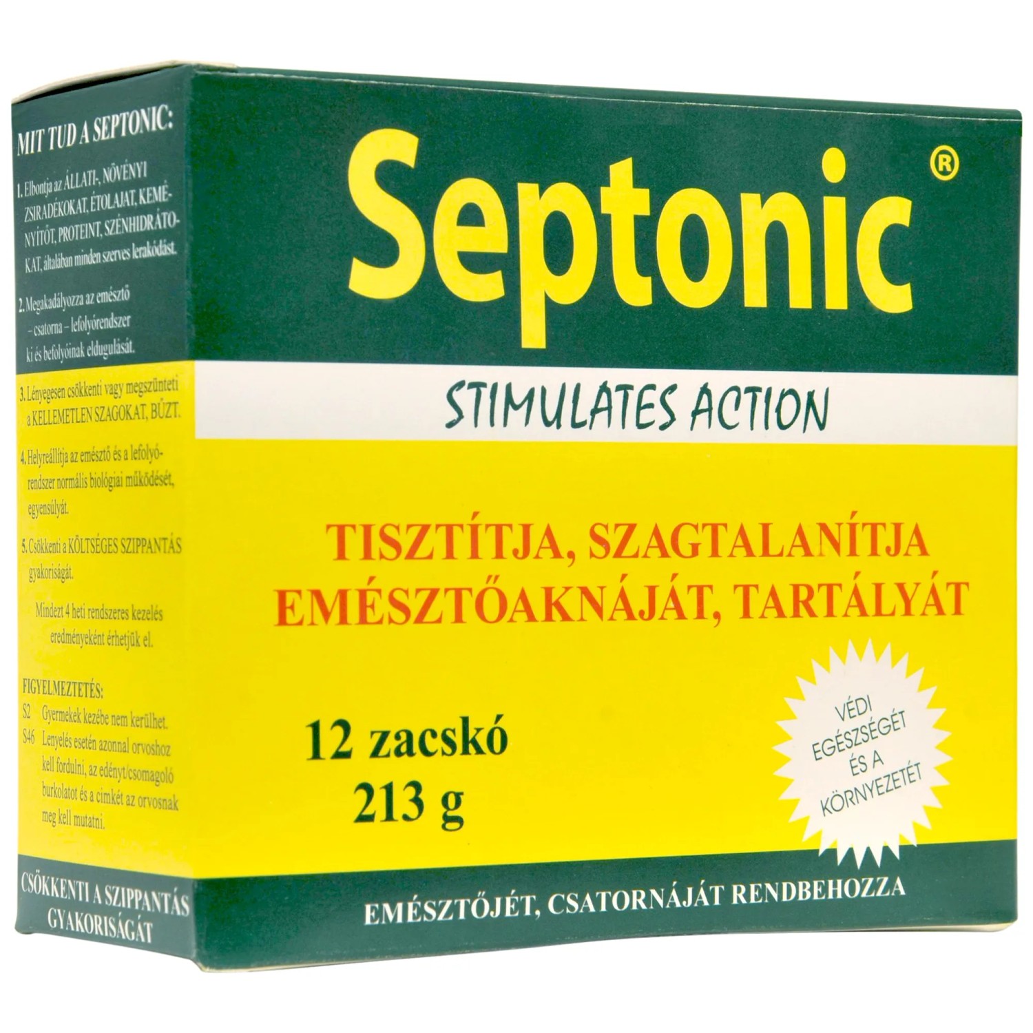 Septonic Septonic biológiailag ható por lefolyó- és szennyvízrendszer kezelésére ...