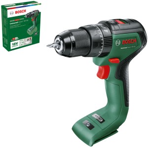 Bosch 18V akkus ütvefúró-csavarozó Universalimpact 18V-60 Solo fúrótokmánnyal és csomagolással.