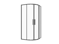 SANOSLIM íves zuhanykabin 80 cm matt fekete SANOSLIM íves zuhanykabin 80 cm matt fekete