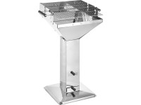 Jamestown Ted XL acélvázas faszenes grillsütő  47 cm x 47 cm