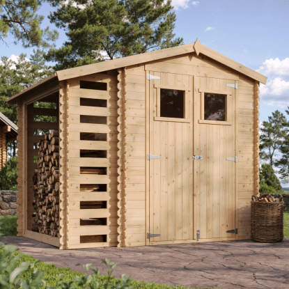 Timbela M386 kerti faház bézs barna FSC®