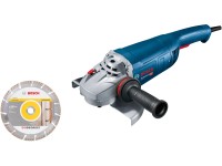 Bosch Professional GWS 22-230 J 2200 W sarokcsiszoló gyémántkoronggal