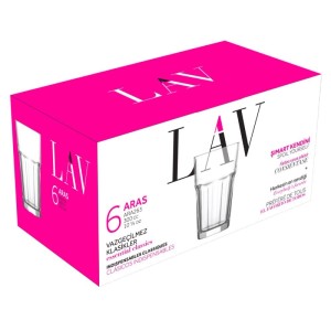 LAV Aras Long Drink LV-ARA263F koktélos pohár szett 6 darabos 300 ml