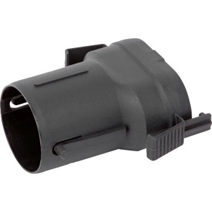Pótalkatrész porelszívó adapter LUX SWS-350 rezgőcsiszolóhoz, műanyag.