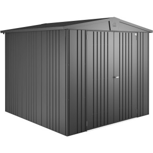 Biohort Europa fém kerti ház, sötétszürke metál, 5,2 m²: Robusztus tároló ház a kertbe.