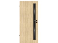 Lakkozott beltéri ajtólap Tamale 1/1 üveg Tölgy 90 cm x 210 cm balos