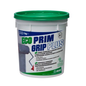 Vödör Eco Prim Grip Plus tapadásfokozó alapozóval, beltéri és kültéri használatra.