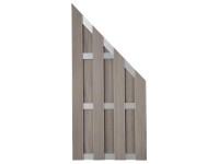 GroJa kész kerítés ferdén levágott bicolor 84,3 cm x 180 cm / 90 cm