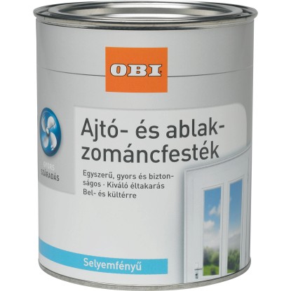 OBI ablak- és ajtólakk vízzel higítható fehér selyemfényű 750 ml