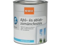 OBI ablak- és ajtólakk vízzel higítható fehér selyemfényű 375 ml OBI ablak- és ajtólakk vízzel higítható fehér selyemfényű 375 ml