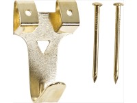 LUX-TOOLS faliakasztó 3-as méret sárgaréz bevonatú 6 darab