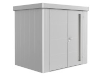 Biohort Neo szerszámos ház kétszárnyú ajtó 1B ezüstmetál 236 x 180 cm