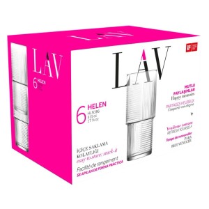 LAV Helen Long Drink LV-HLN386F koktélos pohár szett 6 darabos 515 ml