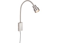 Briloner Tusi LED-es éjjeli lámpa matt-nikkel