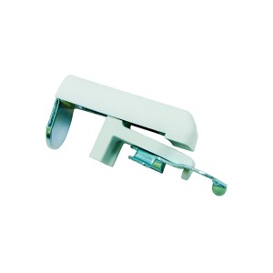 Gardinia szorító tartó 2 db-os csomag, fehér, 25 mm-es felső sínnel rendelkező reluxákhoz, ablakkeretre szerelhető.