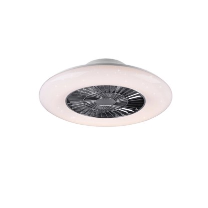 REALITY Visby LED mennyezeti lámpa beépített ventilátorral távkapcsolóval