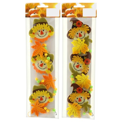 Madárijesztős girland filcből 120 cm színes