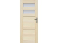 Radex beltéri ajtó Manhattan üveges jobbos borovi fenyő 90 cm x 210 cm